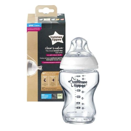 Biberón 0m+ de Cristal 250 ml de Tommee Tippee