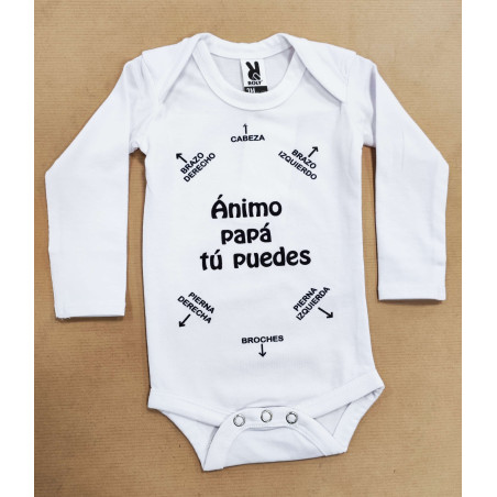 Body Personalizado 0-3 Meses Papa Puedes