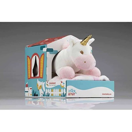 Set Casita manta y Peluche Unicornio Interbaby