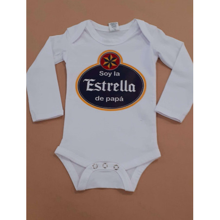 Body Personalizado 0-3 Meses Estrella Papá