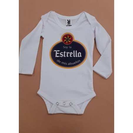 Body Personalizado 0-3 Meses Estrella Abuelos