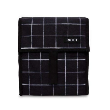 Bolsa Isotermo Packit Lunch Black Grid