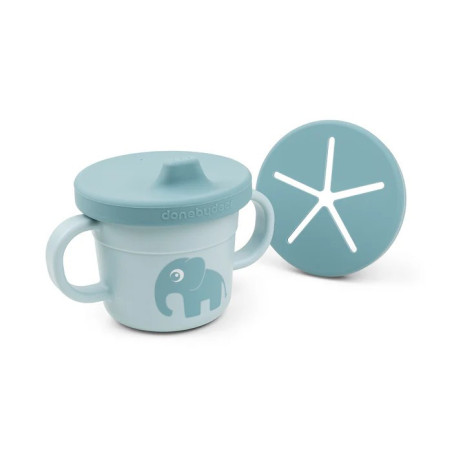 Taza y Snack Elphee Azul de Donebydeer