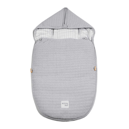Saco Cuco I Love Vichy Gris de Walking Mum