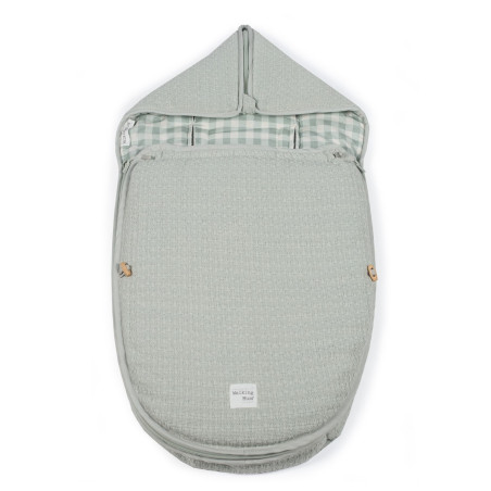 Saco Cuco I Love Vichy Verde de Walking Mum