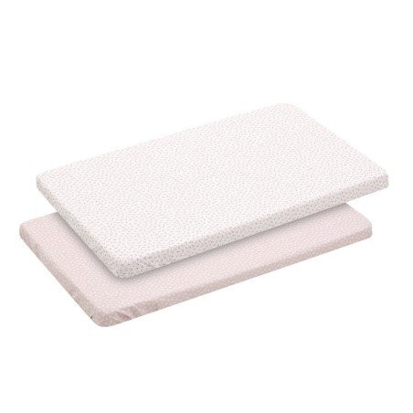 Pack 2 Sábanas Bajeras Minicuna Liberty Rosa de Cambrass