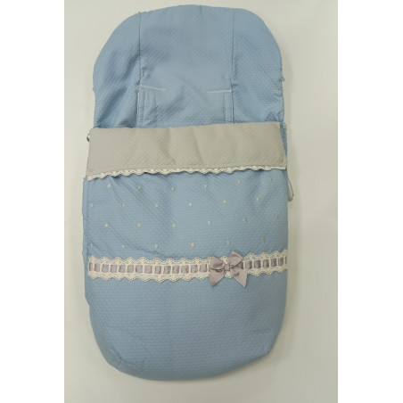 Saco Silla Verano Pique Pasa Azul/Gris Rosy Fuentes