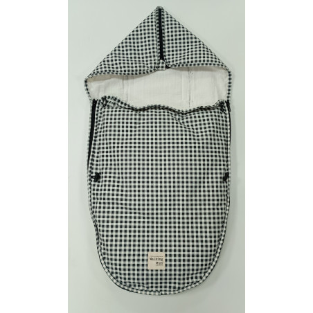 Saco Capazo I Love Vichy negro Walking Mum