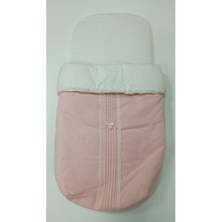 Saco Verano Capazo Lino Rosa Empolvado Uzturre