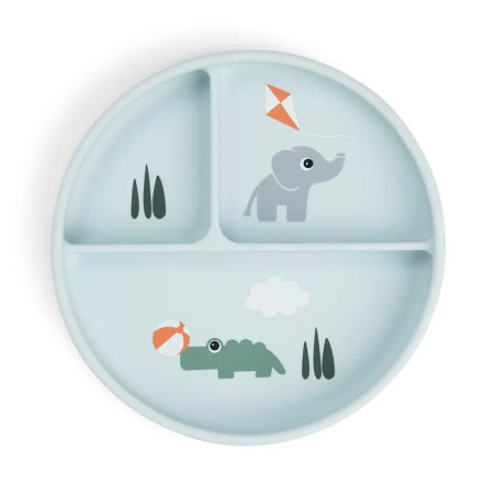 Plato Con Ventosa Azul de Donebydeer