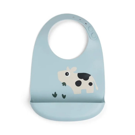 Babero Silicona Dotti Azul de Donebydeer