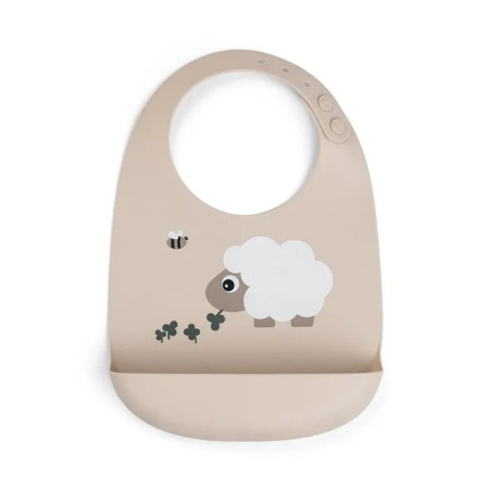Babero Silicona Sheepy Sand de Donebydeer