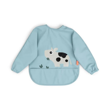 Babero Mangas Tiny Azul de Donebydeer