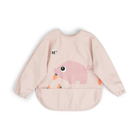 Babero Mangas Tiny Rosa de Donebydeer