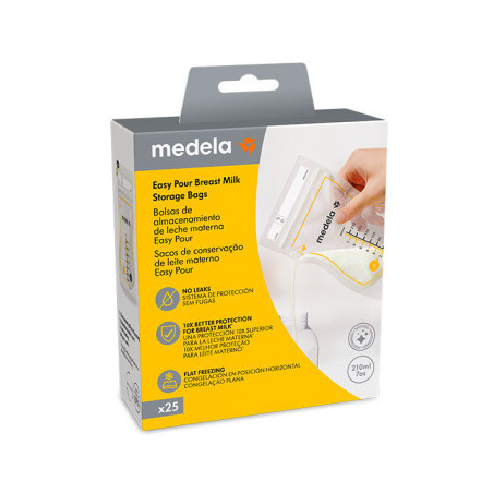 Bolsas de almacenamiento de leche materna Medela.