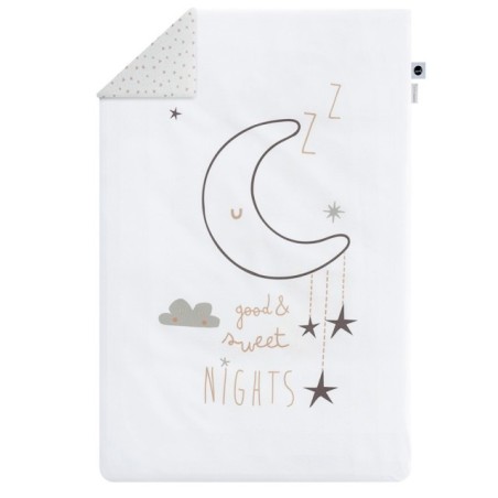 Funda Nórdica Cuna Sweet Night Bca/Cobre de Bimbidreams